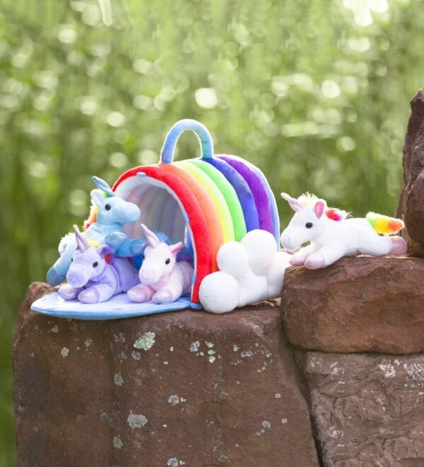 Plush Rainbow Unicorn Play Set - Image 2
