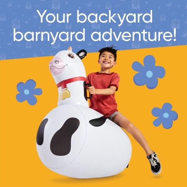 Inflatable Ride-On Hop 'n Go Makin’ Mooves Cow - Image 3
