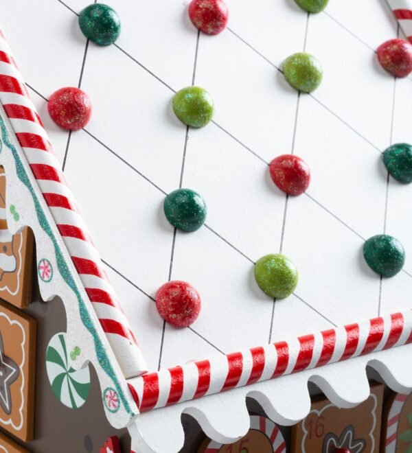 Wooden Gingerbread Advent House - Image 8