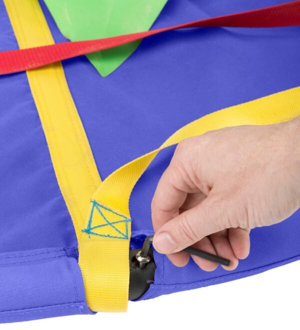 58-Inch Rainbow Flag Round Swing - Image 5