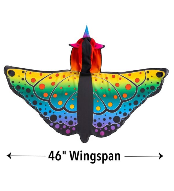 Rainbow Butterfly Unicorn Wings Costume - Image 3