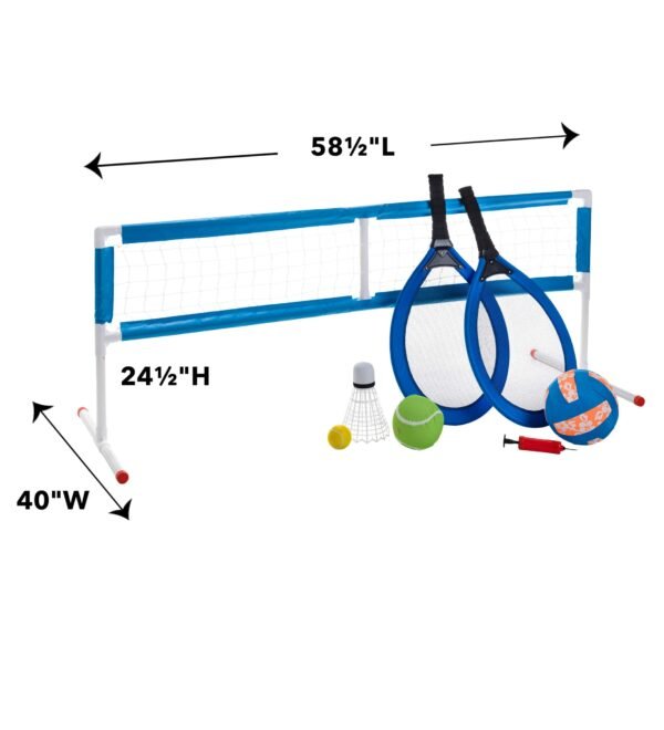 3-in-1 Game Set with Tennis, Badminton and Volleyball - Image 4