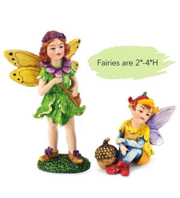 Fairy Village Set with 5 Houses and 10 Fairies - Image 7