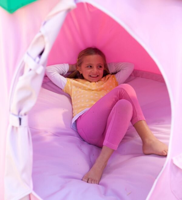 HangOut Nylon Hanging Tent with LED Flower Lights - Image 3