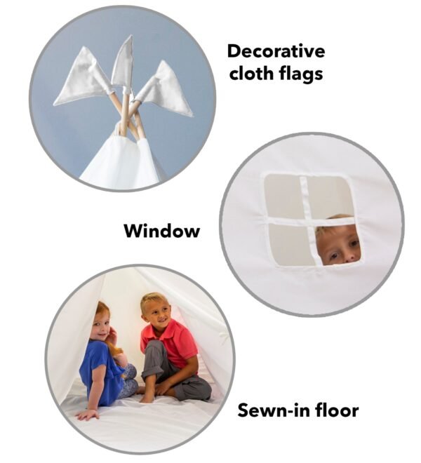 4-Foot Indoor Play Tent with Light - Image 5