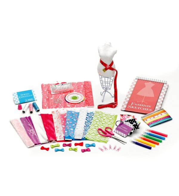 50-Piece Fashion Design Studio Kit with Mannequin - Image 7