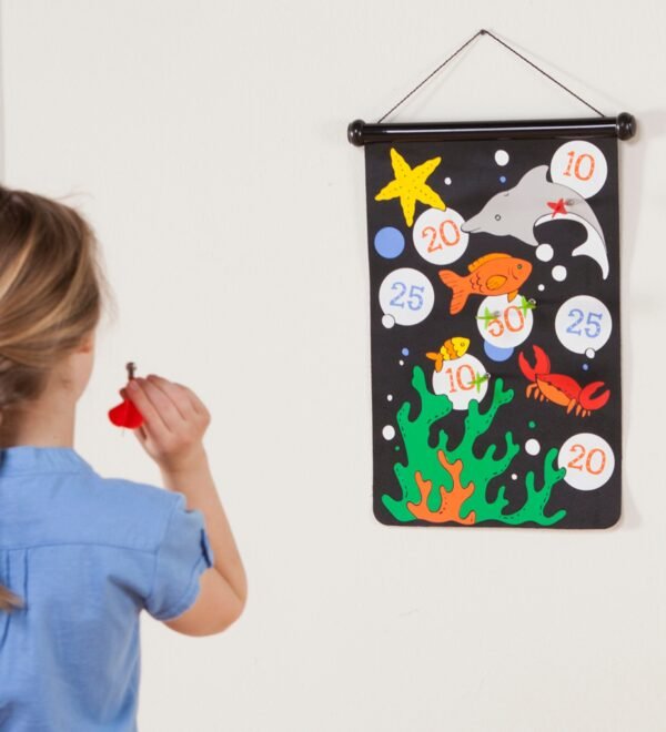 Double-Sided Magnetic Canvas Target Darts Game - Image 2