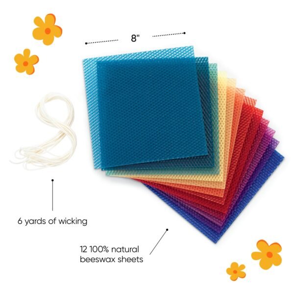 DIY Natural Beeswax Candle Making Kit - Image 4