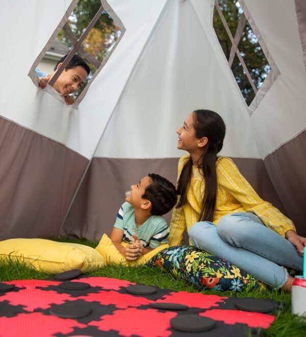7-Foot A-Frame Tent with Sturdy Metal Poles - Image 3