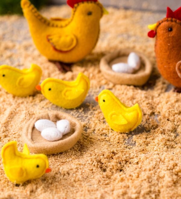 Felt Chickens Play Set - Image 3