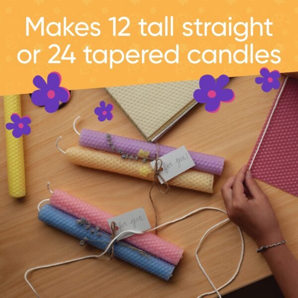 DIY Natural Beeswax Candle Making Kit - Image 12