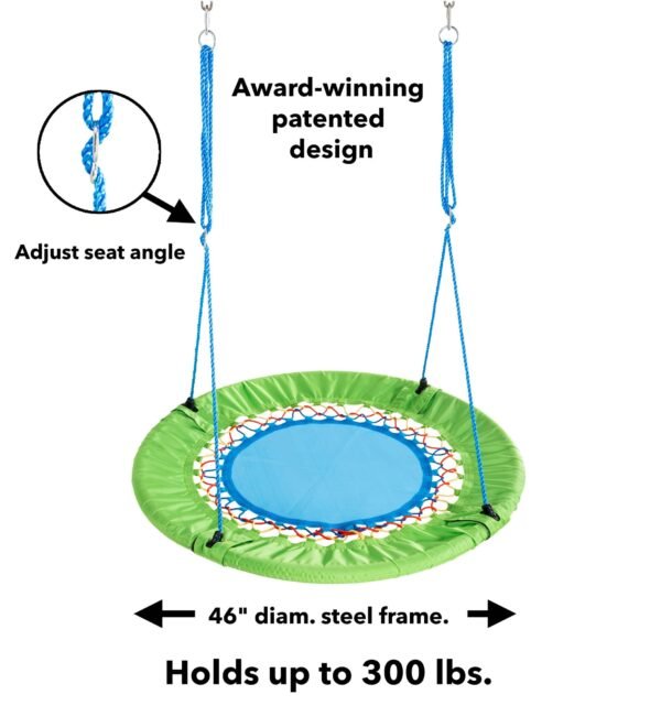 46-Inch Bright Mega  Adjustable Round Bungee Swing - Image 4