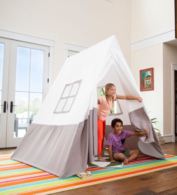 7-Foot A-Frame Tent with Sturdy Metal Poles - Image 4