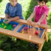 Wooden 2-in-1 Picnic Table Sensory Play Station - Image 9
