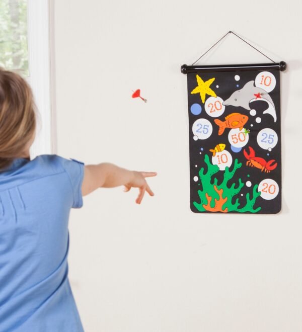 Double-Sided Magnetic Canvas Target Darts Game - Image 3