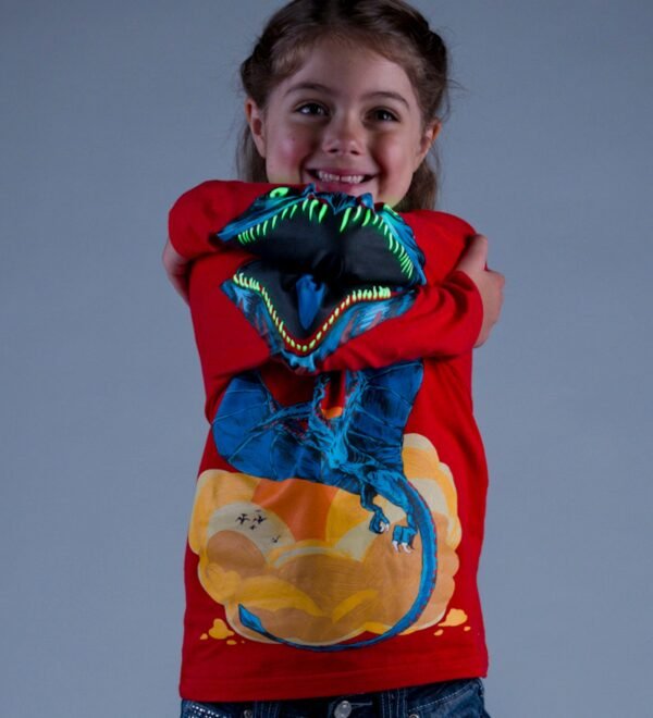 Glow-in-the-Dark Dino T Shirt - Image 2