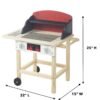 Wooden BBQ Grill Set with Accessories - Image 4