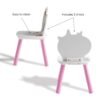 Rainbow Unicorn Table and Chairs Playroom Furniture Set - Image 6
