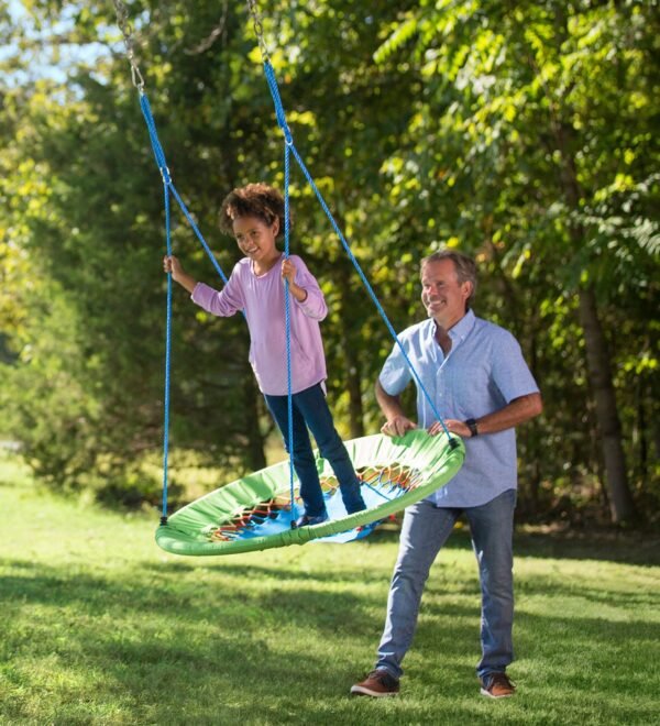 46-Inch Bright Mega  Adjustable Round Bungee Swing - Image 2