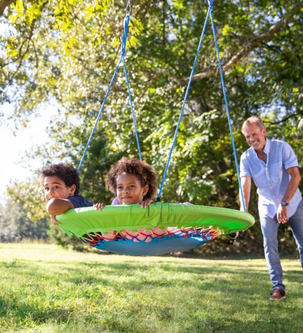 46-Inch Bright Mega  Adjustable Round Bungee Swing