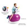 Inflatable Ride-On Hop 'n Go Unicorns - Image 5