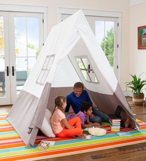 7-Foot A-Frame Tent with Sturdy Metal Poles - Image 2