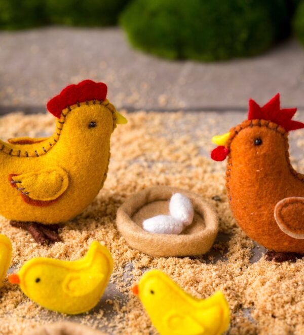 Felt Chickens Play Set - Image 4
