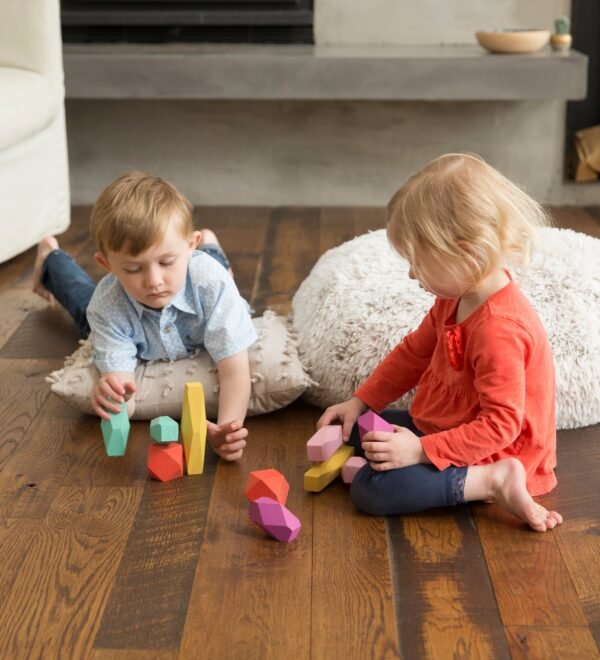10-Piece Wooden Stacking Stones Play Set - Image 4