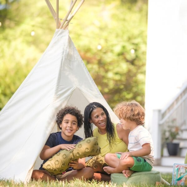7-Foot Cotton Canvas Indoor and Outdoor Tent - Image 2