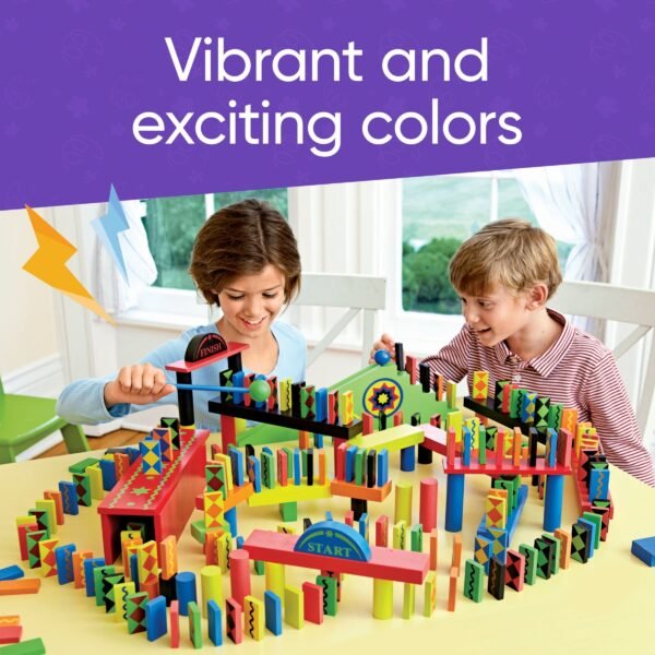 Deluxe 279-Piece Wooden Domino Race Set - Image 6