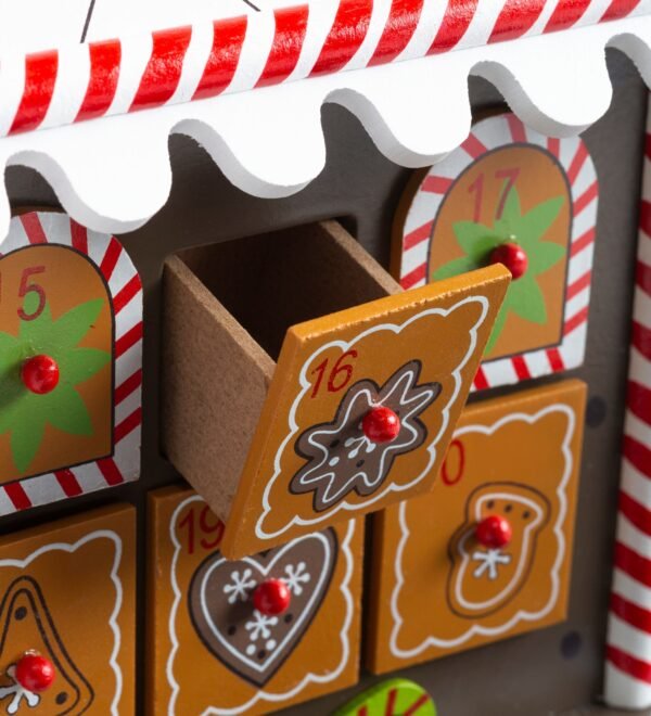 Wooden Gingerbread Advent House - Image 6