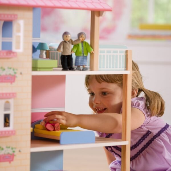 Contemporary 6-Piece Dollhouse Doll Family - Caucasian - Image 2