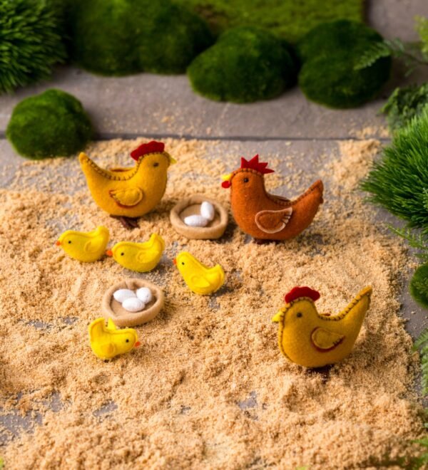 Felt Chickens Play Set - Image 2