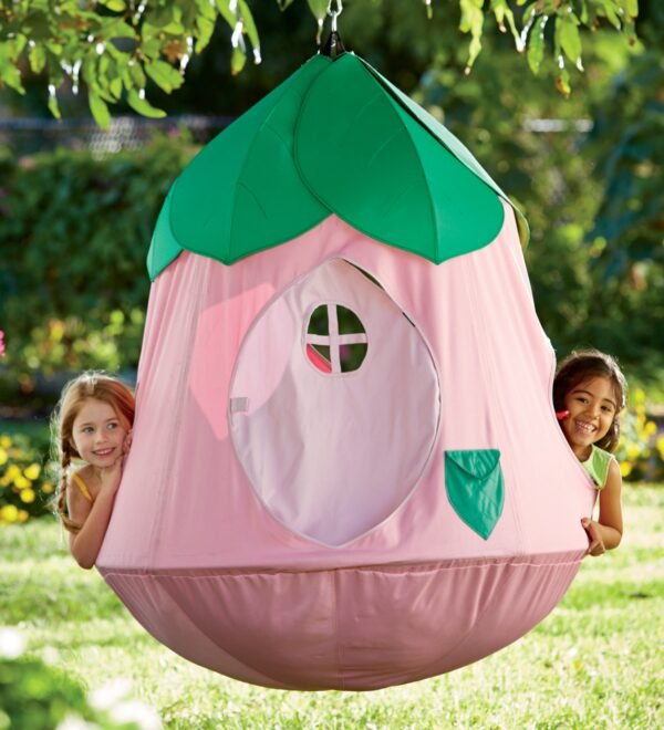 HangOut Nylon Hanging Tent with LED Flower Lights