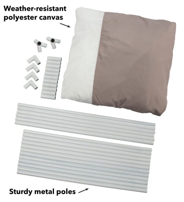 7-Foot A-Frame Tent with Sturdy Metal Poles - Image 7