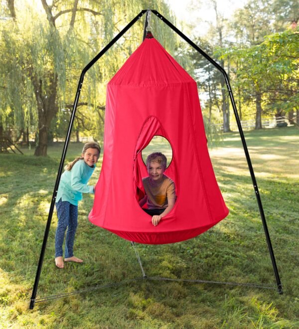 HangOut Nylon Hanging Tent and Family HangOut Stand Set - Image 2