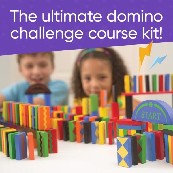 Deluxe 279-Piece Wooden Domino Race Set - Image 3