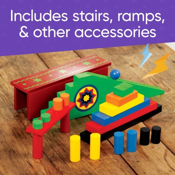 Deluxe 279-Piece Wooden Domino Race Set - Image 5