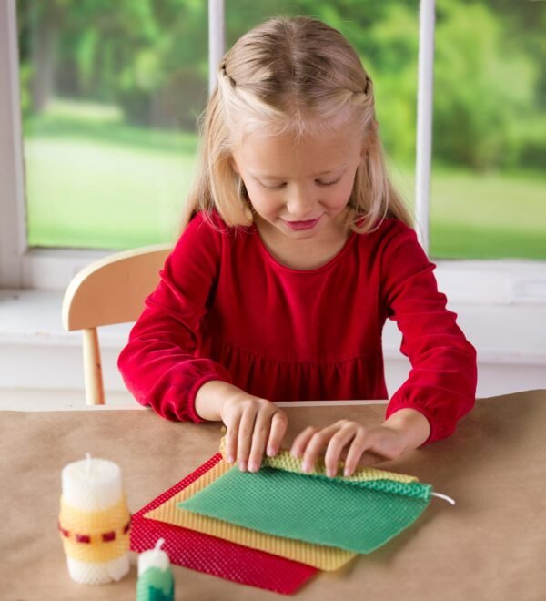 DIY Natural Beeswax Holiday Candle-Making Kit - Image 3